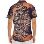 Bohemian Moon And Sun Print Men's Deep V-Neck Shirt