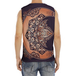 Bohemian Moon And Sun Print Men's Fitness Tank Top