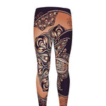 Bohemian Moon And Sun Print Men's leggings