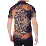 Bohemian Moon And Sun Print Men's Shirt