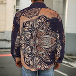 Bohemian Moon And Sun Print Men's Shirt Jacket
