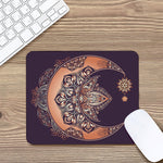 Bohemian Moon And Sun Print Mouse Pad