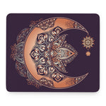 Bohemian Moon And Sun Print Mouse Pad