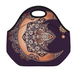 Bohemian Moon And Sun Print Neoprene Lunch Bag