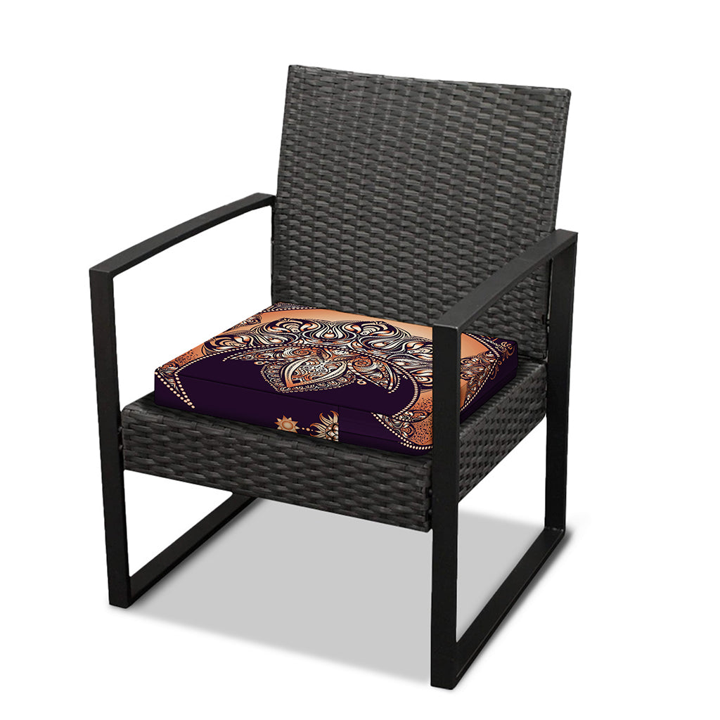 Bohemian Moon And Sun Print Outdoor Seat Cushion Cover