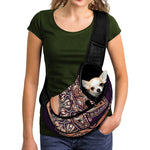 Bohemian Moon And Sun Print Pet Sling Carrier
