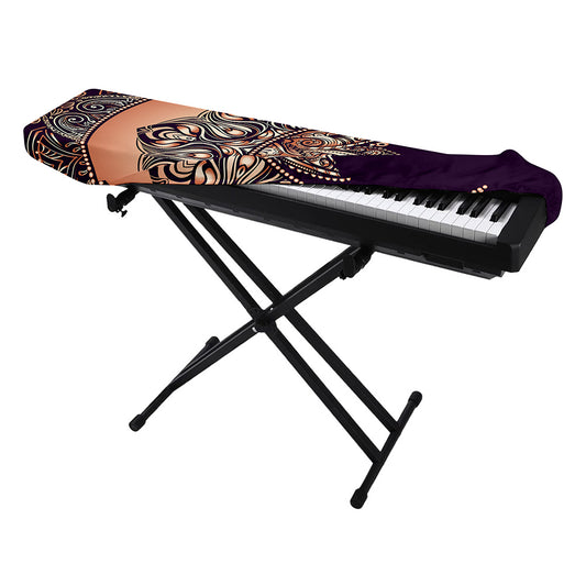 Bohemian Moon And Sun Print Piano Keyboard Cover