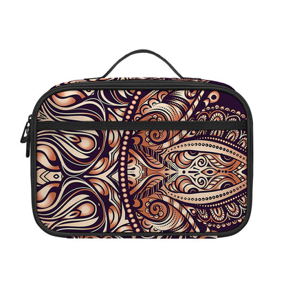 Bohemian Moon And Sun Print Portable Lunch Bag