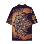 Bohemian Moon And Sun Print Rayon Hawaiian Shirt