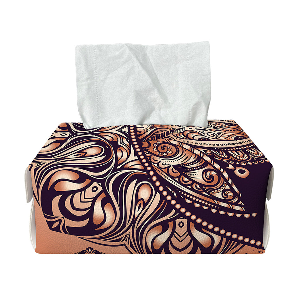 Bohemian Moon And Sun Print Rectangle Tissue Box Cover