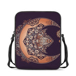 Bohemian Moon And Sun Print Rectangular Crossbody Bag