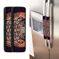 Bohemian Moon And Sun Print Refrigerator Handle Covers