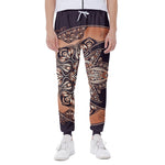 Bohemian Moon And Sun Print Scuba Joggers