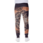 Bohemian Moon And Sun Print Scuba Joggers
