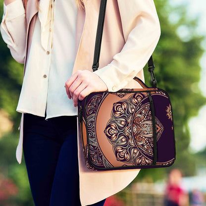 Bohemian Moon And Sun Print Shoulder Strap Bible Bag