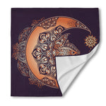 Bohemian Moon And Sun Print Silk Bandana