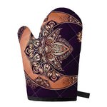 Bohemian Moon And Sun Print Single Oven Mitt