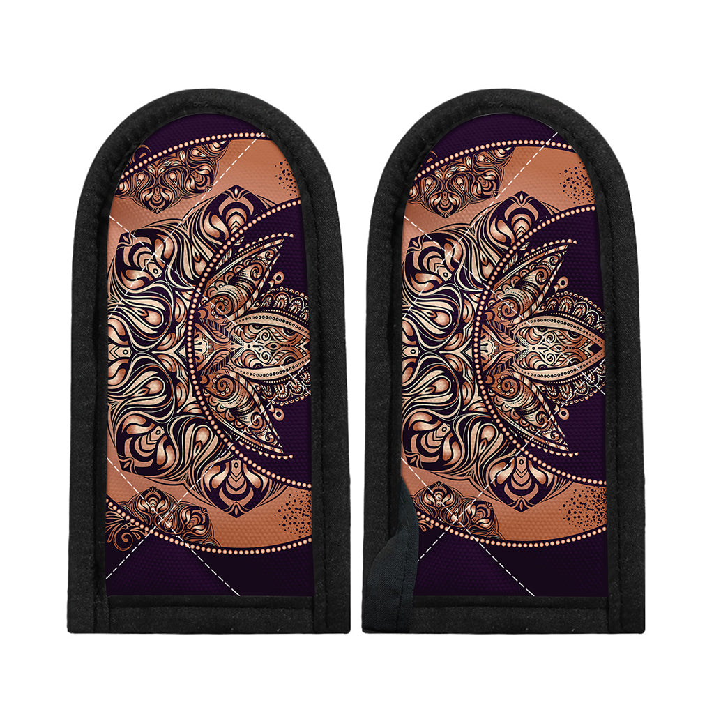 Bohemian Moon And Sun Print Skillet Handle Cover