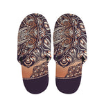 Bohemian Moon And Sun Print Slippers