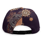 Bohemian Moon And Sun Print Snapback Cap