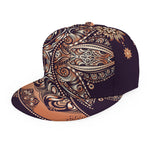 Bohemian Moon And Sun Print Snapback Cap