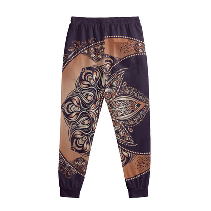 Bohemian Moon And Sun Print Sweatpants