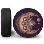 Bohemian Moon And Sun Print Tire Cover
