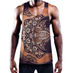 Bohemian Moon And Sun Print Training Tank Top
