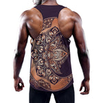 Bohemian Moon And Sun Print Training Tank Top