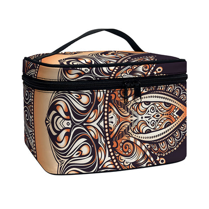 Bohemian Moon And Sun Print Travel Makeup Bag