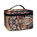 Bohemian Moon And Sun Print Travel Makeup Bag