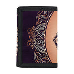 Bohemian Moon And Sun Print Trifold Wallet