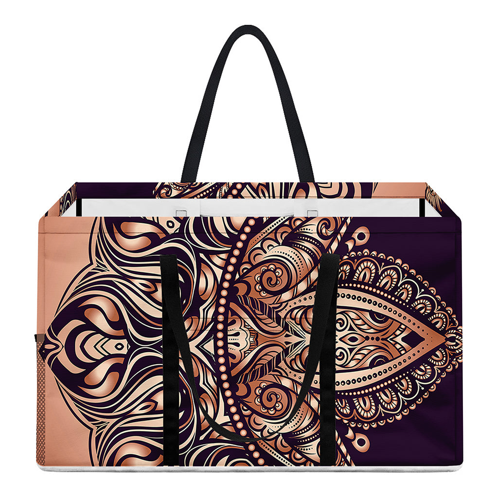 Bohemian Moon And Sun Print Utility Tote Bag