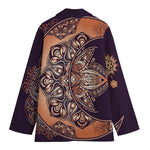 Bohemian Moon And Sun Print Women's Blazer