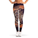 Bohemian Moon And Sun Print Women's Leggings