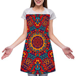 Bohemian Native Mandala Pattern Print Adjustable Apron