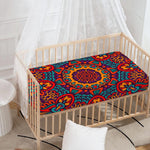 Bohemian Native Mandala Pattern Print Baby Crib Sheet