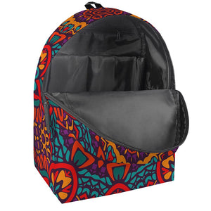 Bohemian Native Mandala Pattern Print Backpack