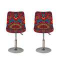 Bohemian Native Mandala Pattern Print Bar Stool Covers