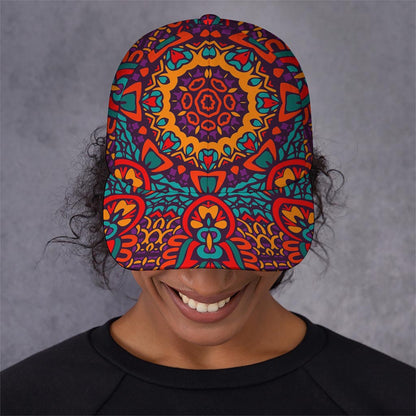 Bohemian Native Mandala Pattern Print Baseball Cap