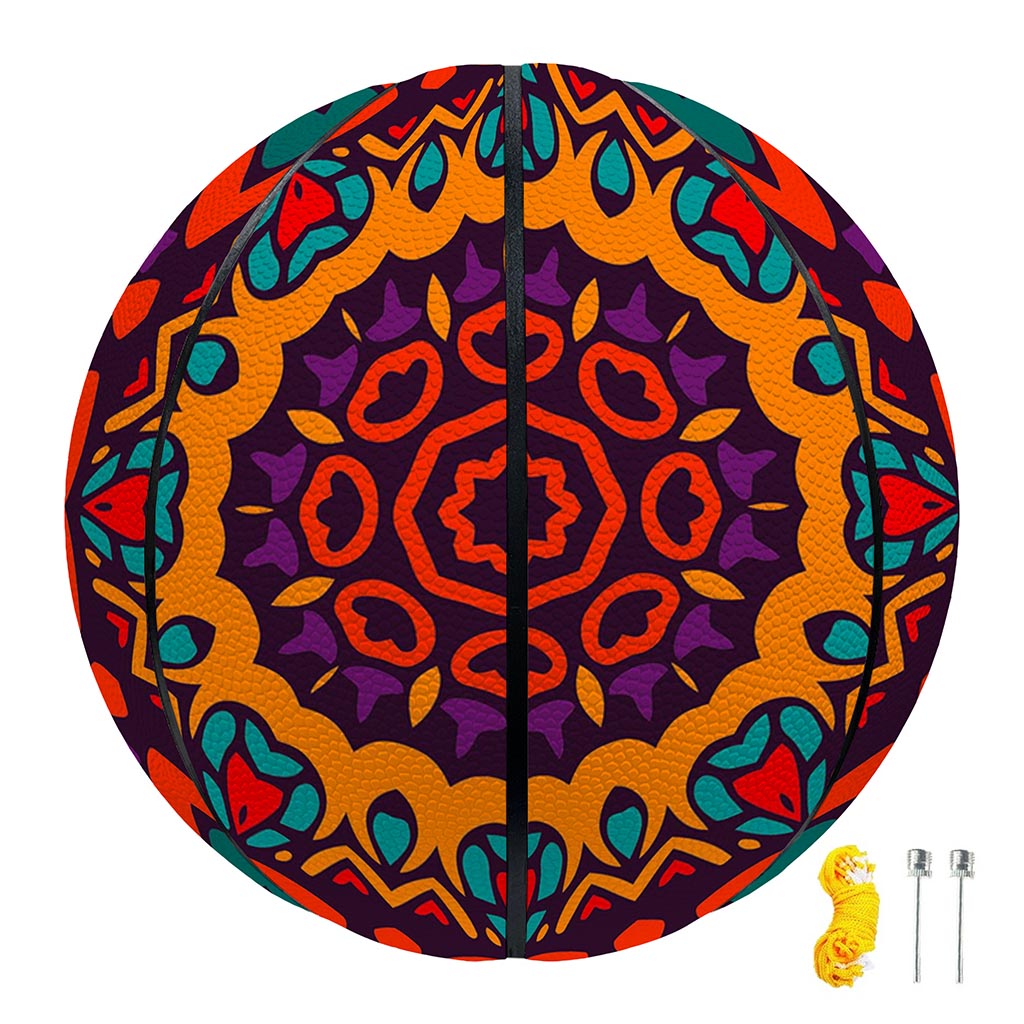 Bohemian Native Mandala Pattern Print Basketball