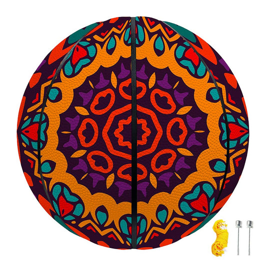 Bohemian Native Mandala Pattern Print Basketball