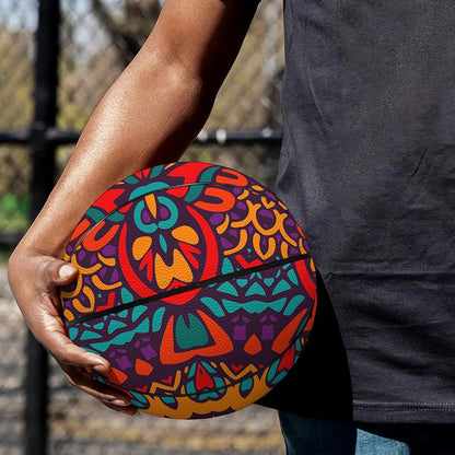 Bohemian Native Mandala Pattern Print Basketball