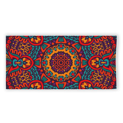 Bohemian Native Mandala Pattern Print Beach Towel