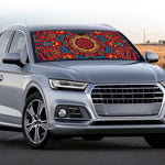 Bohemian Native Mandala Pattern Print Car Windshield Sun Shade