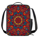 Bohemian Native Mandala Pattern Print Crossbody Lunch Bag