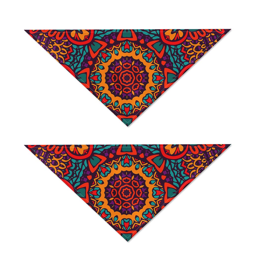 Bohemian Native Mandala Pattern Print Dog Bandana