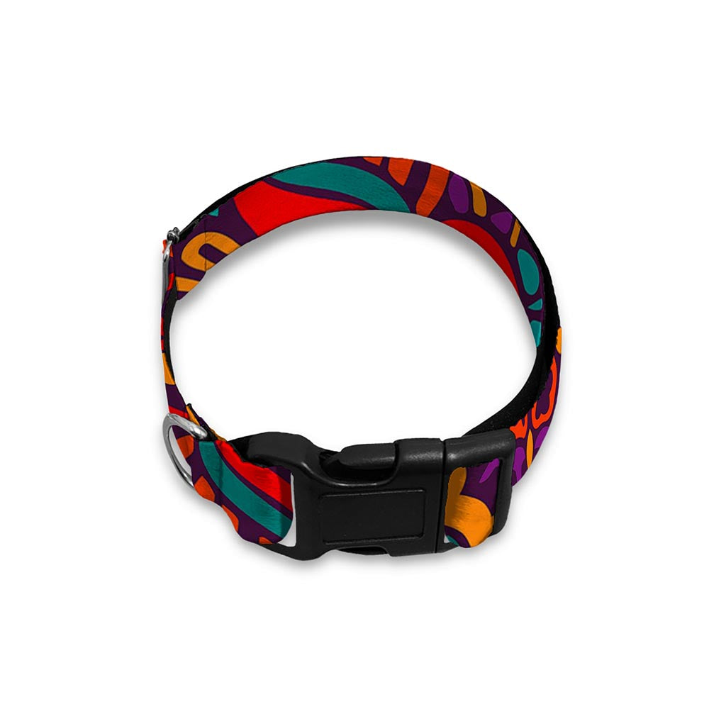 Bohemian Native Mandala Pattern Print Dog Collar