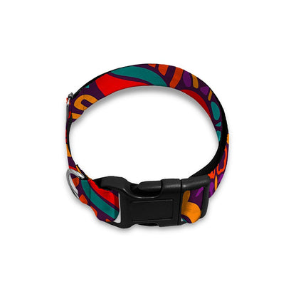 Bohemian Native Mandala Pattern Print Dog Collar