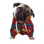 Bohemian Native Mandala Pattern Print Dog Zip Up Hoodie